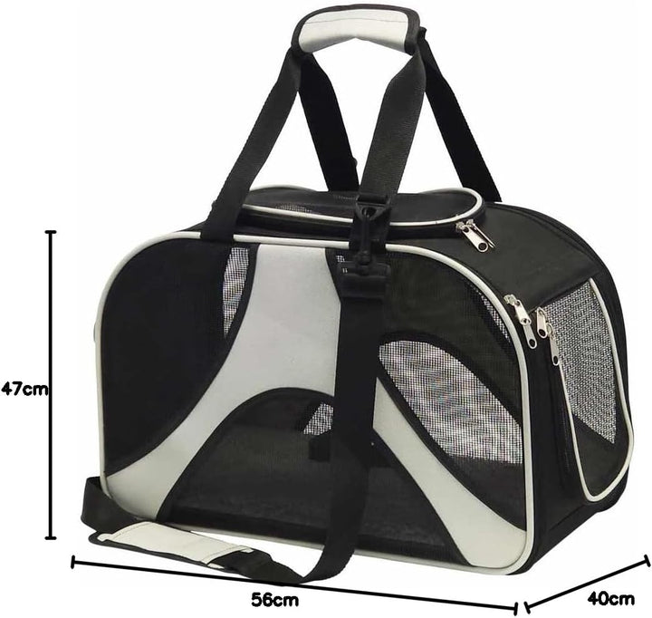 Nobby Tasche Swing Creme schwarz 46 x 22 x 30 cm