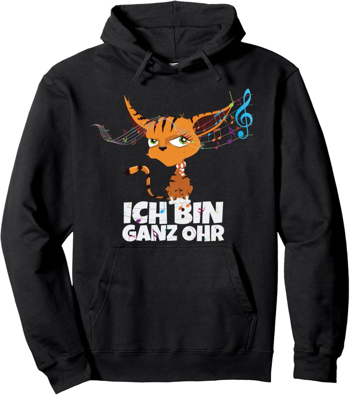 Hübsche Katze: Ich bin ganz Ohr. Statement. Pullover Hoodie