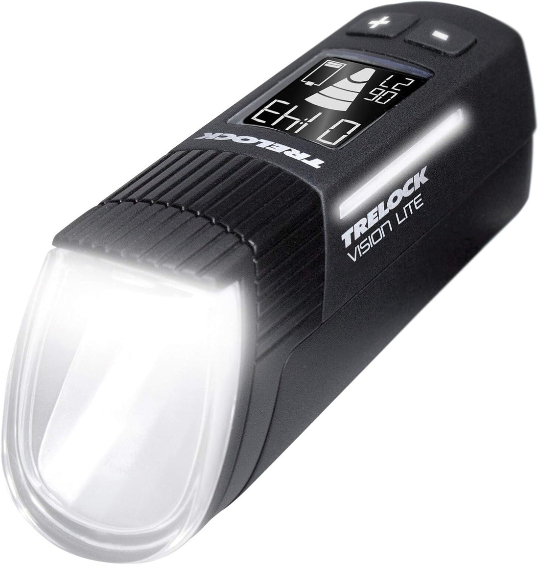 Trelock Unisex – Erwachsene Ls 660 Igo Vision Lite Beleuchtungsset, schwarz, Einheitsgrösse Single,