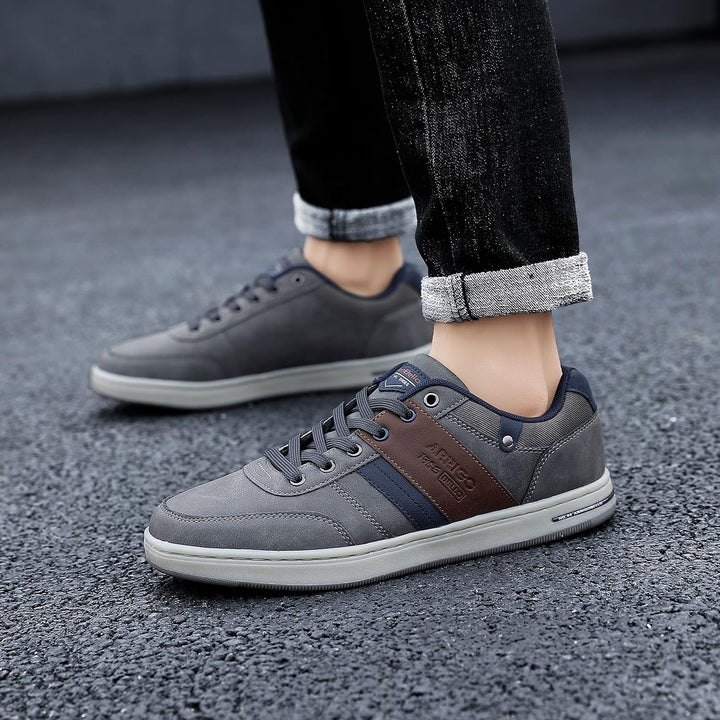 Freizeitschuhe Herren Sneaker PU Leder Walkingschuhe Atmungsaktive Athletic Formal Classic Sportschu