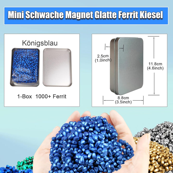 YANZHE Magnetsteine Stresskiller - Ungefähr 1000 Stück Premium Mini-Magnetkugeln als Anti-Stress Spi