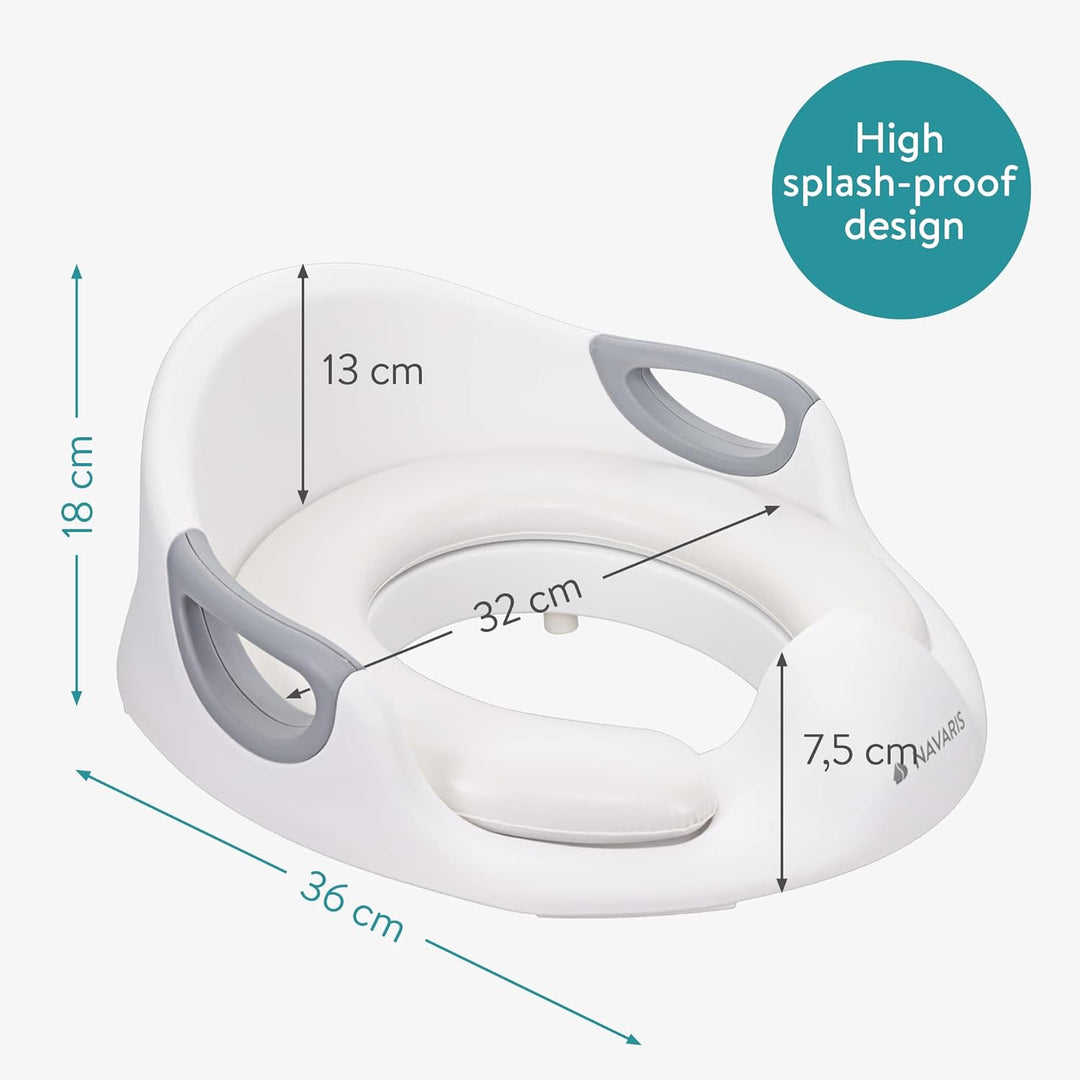 Navaris Kinder Toilettensitz WC Aufsatz - 12 Monate bis 7 Jahre - Baby Sitz Anti-Rutsch Polster Kloa