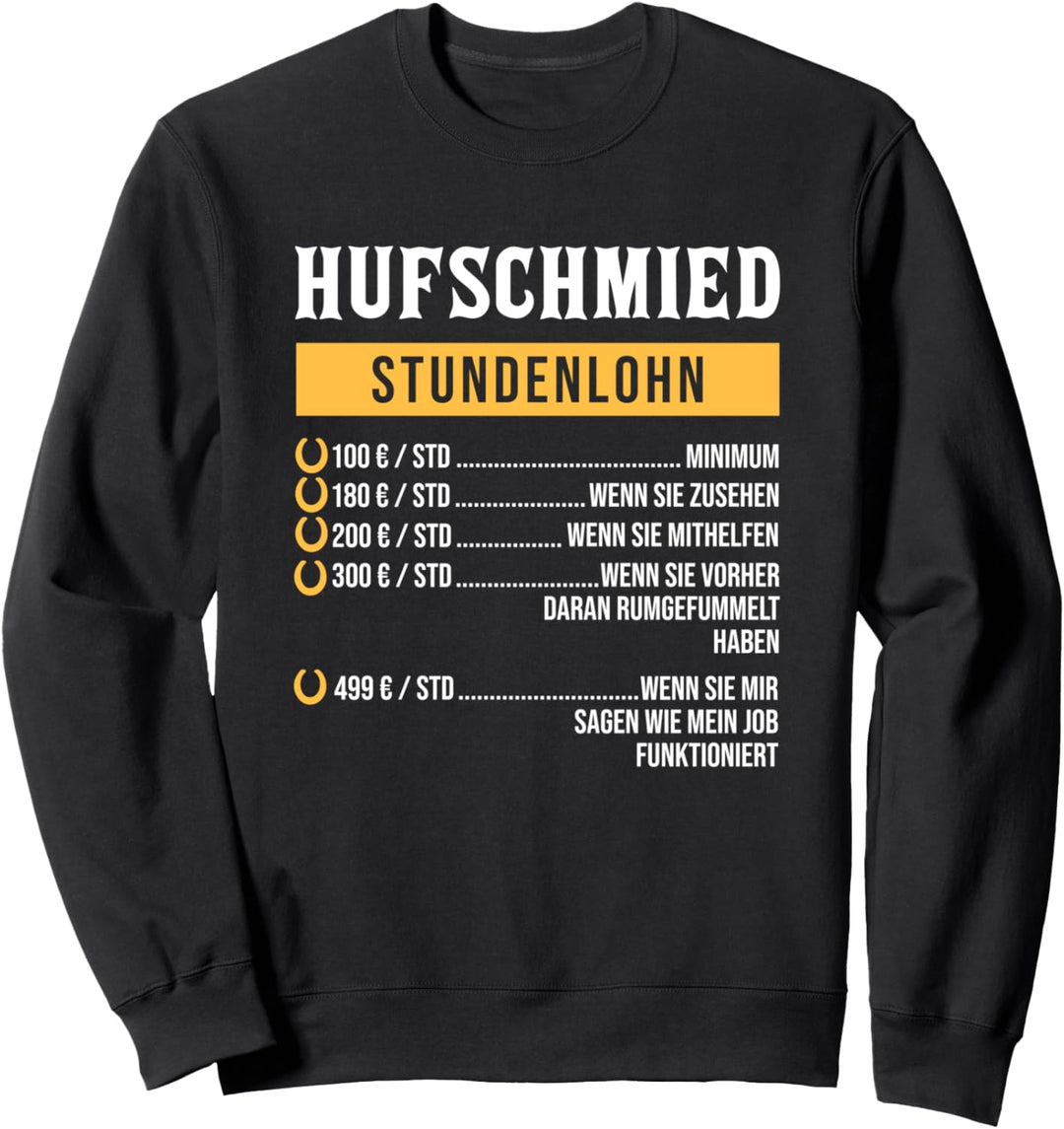 Hufschmied Geschenk für Pferdeschmied I Hufbeschlagschmied Sweatshirt