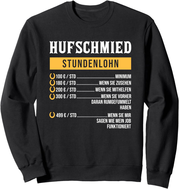 Hufschmied Geschenk für Pferdeschmied I Hufbeschlagschmied Sweatshirt