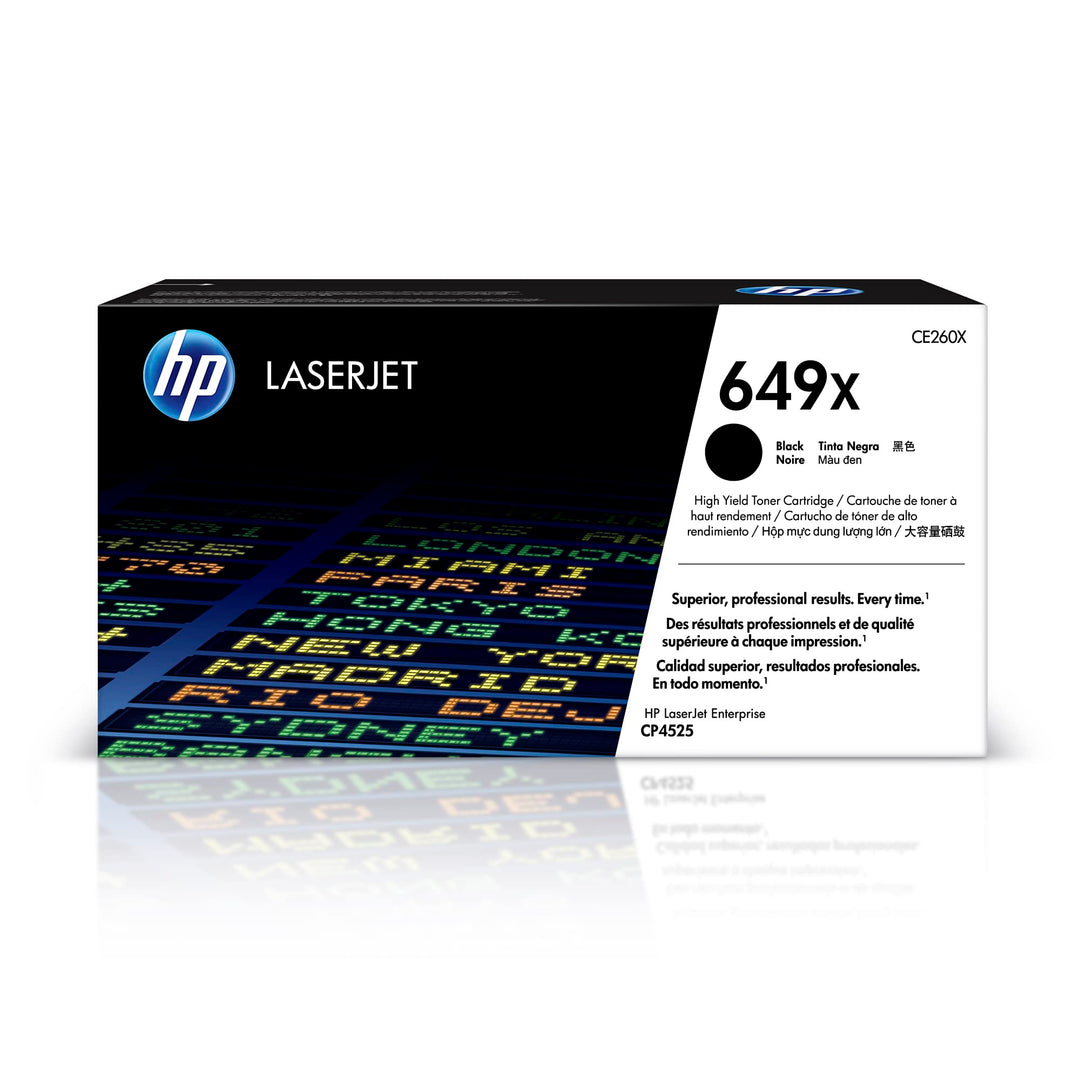 HP 649X (CE260X) Schwarz Original Toner mit hoher Reichweite für HP Color Laserjet Enterprise CP4525