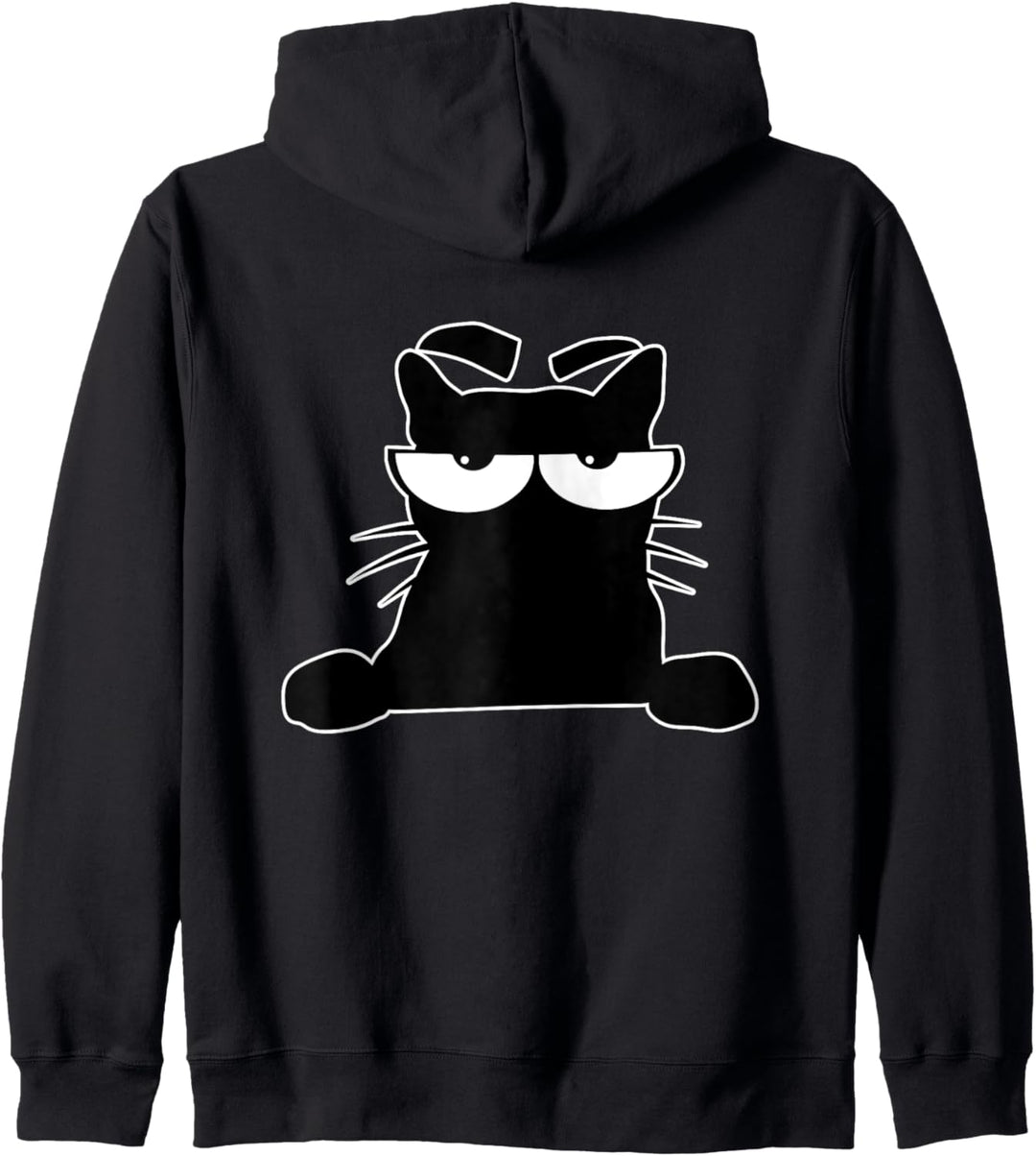 Die schwarze Katze Pausenjacke - Was schaust Du? Probleme? Kapuzenjacke