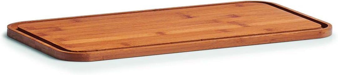 ZELLER PRESENT SCHÖNER LEBEN. PRAKTISCH WOHNEN. 25375 Brotkasten m. Bamboo Deckel, Metall, matt weis