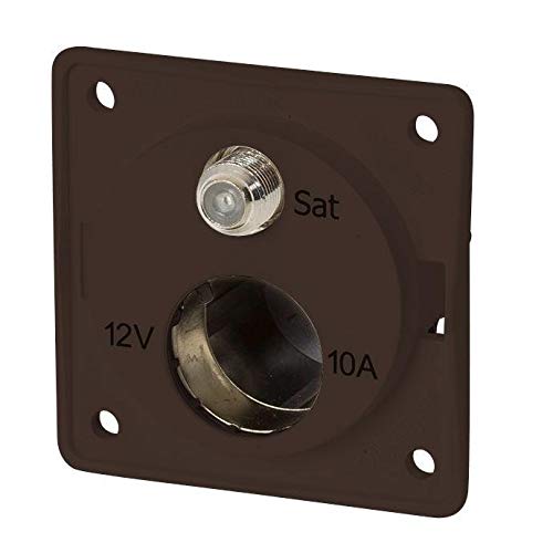 Berker Integro Antennensteckdose 12 V und SAT braun matt, lose