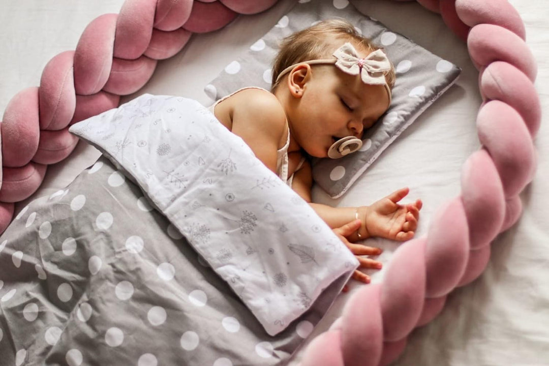 Bellochi Multifunktional Baby Decke Set - Doppelseitig Baby Bettwäsche 75x100 cm und Kissen 30x40cm