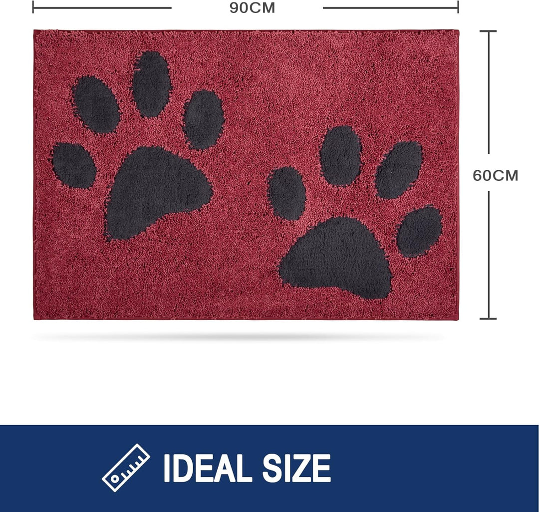 FCSDETAIL Schmutzfangmatte waschbar 60 x 90 cm, Fussmatte Innen, absorbierend Fussmatte, rutschfeste