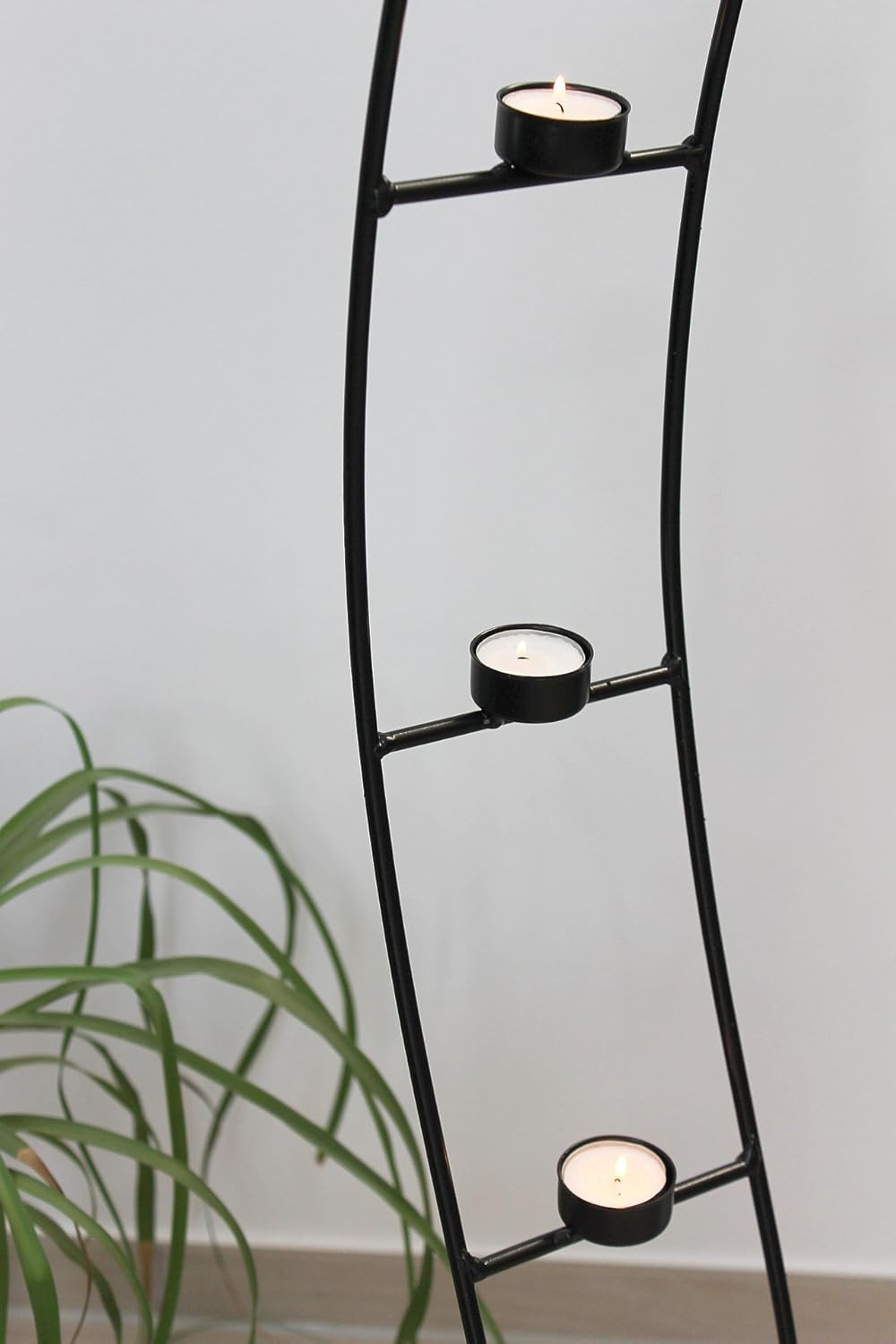 Teelichthalter SW102 aus Metall 120 cm Kerzenleuchter Kerzenhalter Kerzenständer Teelichtständer Tee