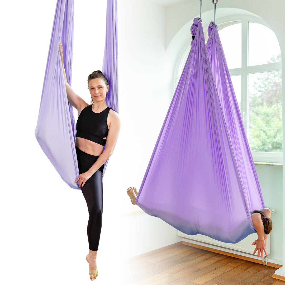 Yosana Hängematte | Komplettset inkl. Befestigung | TÜV geprüft | Nylon Tuch 5m x 2,6m