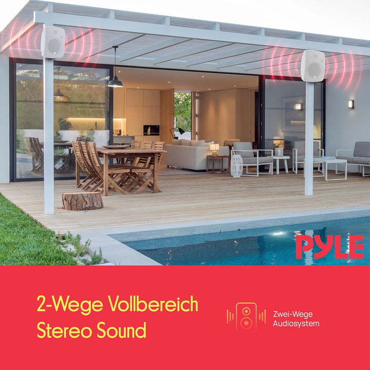 Pyle Lautsprecher Musikbox Bluetooth Box 800 Watt, Speaker Bluetooth Outdoor & Indoor mit Verstärker
