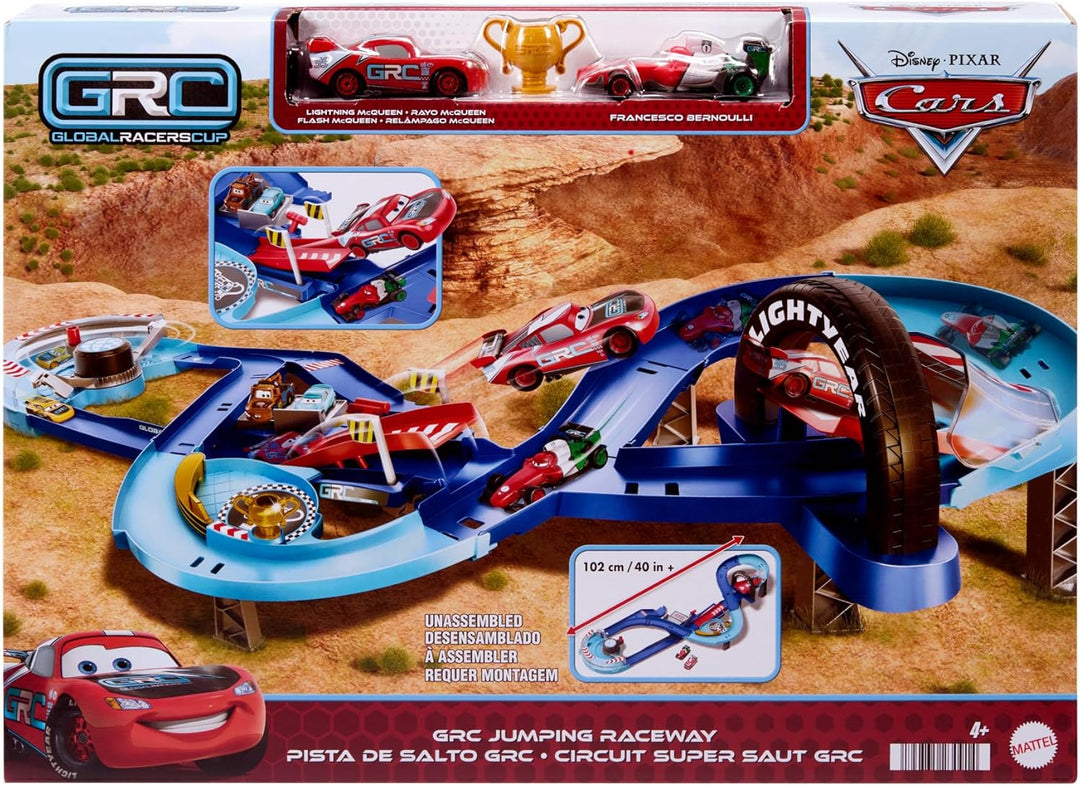 Mattel Disney und Pixar Cars Spielset mit 2 Spielzeugautos, Lightning McQueen und Francesco Bernoull