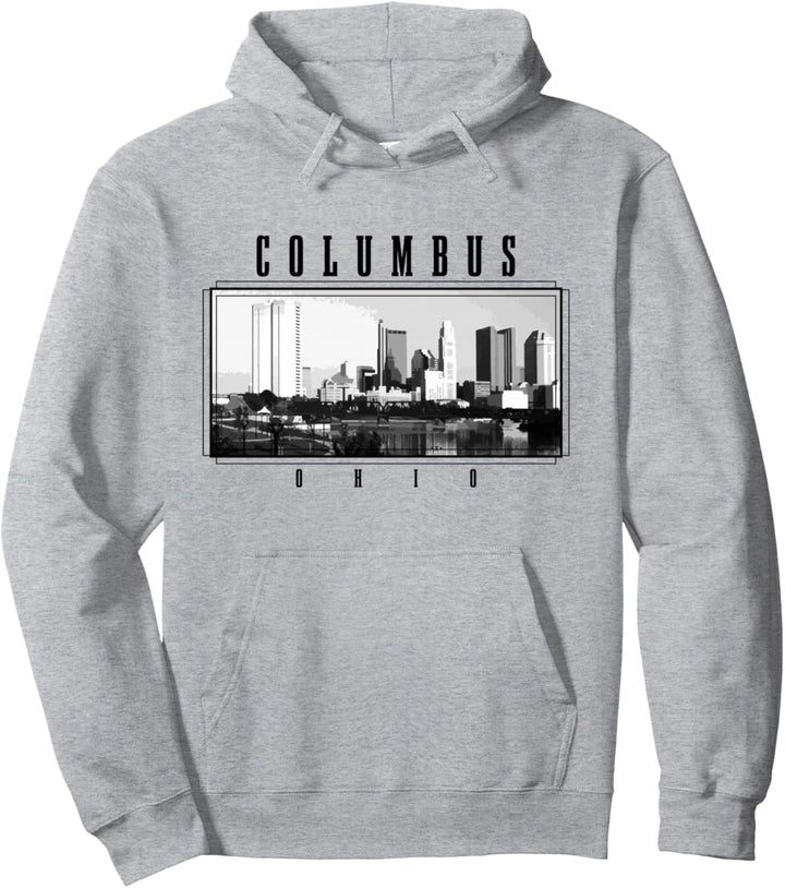 Columbus Vintage Skyline Ohio USA Amerika Souvenir Pullover Hoodie