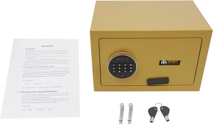 Mini Safe Tresor Klein, Tresor mit Schlüssel, Kinder mit Zahlenschloss,Elektronisch Wandtresor Hauss