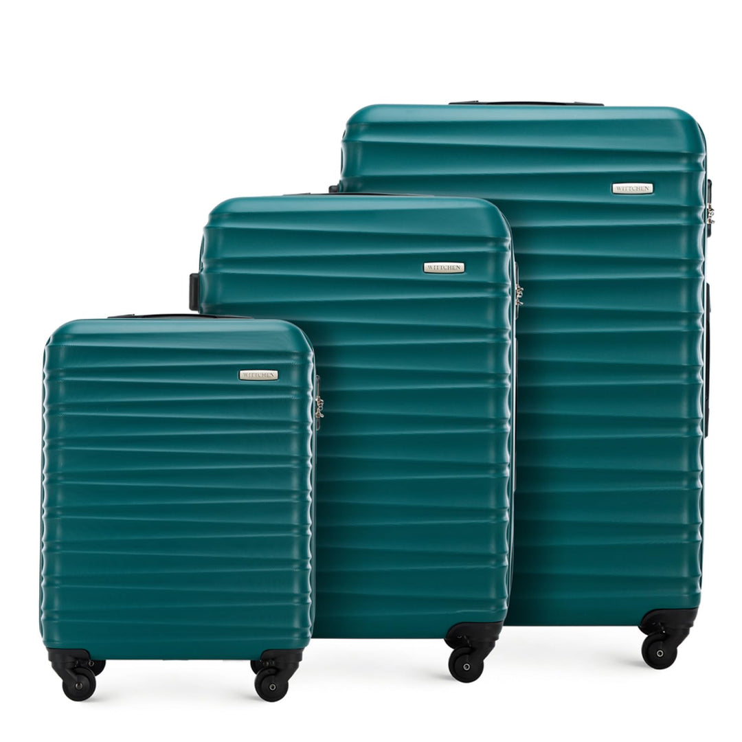 WITTCHEN Reisekoffer 3er Koffer-Set Rollkoffer Trolley Handgepäck Reisekofferset Gepäckset Hartschal