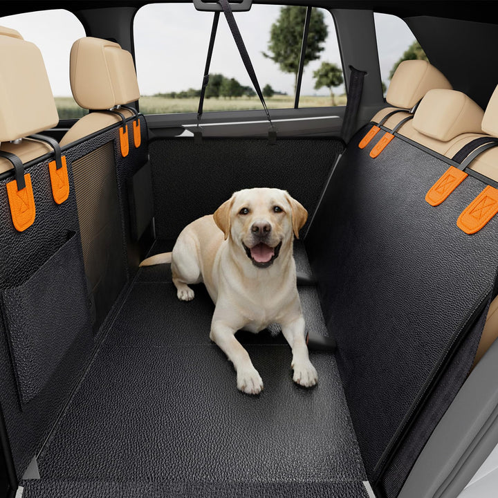 Hundedecke Auto Rückbank Autositzbezug für Hunde mit Seitenschutz & Sichtfenster wasserdichte & Krat