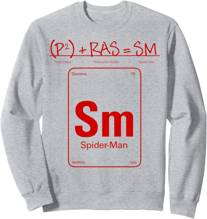 Marvel Spider-Man Periodic Equation Poster Sweatshirt