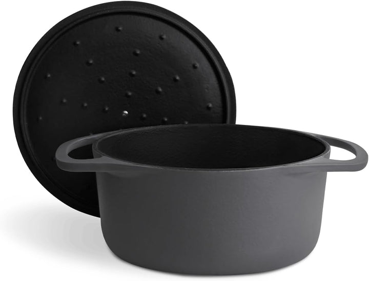 SPRINGLANE Cocotte mit Deckel – Gusseisen Topf Bräter Schmortopf Kochtopf Induktion – 24 cm rund, 4