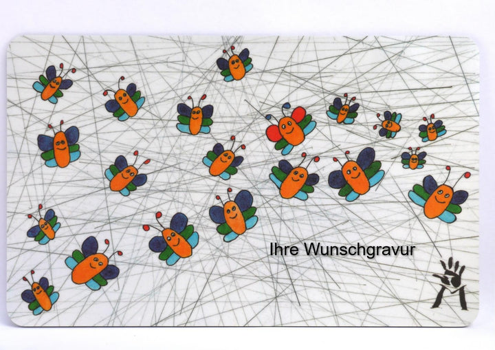 Schneidebrett mit Motiv (Käfer Elisa mit Gravur) Manufaktur Martinshof Schneidebrett, Schnittenbrett