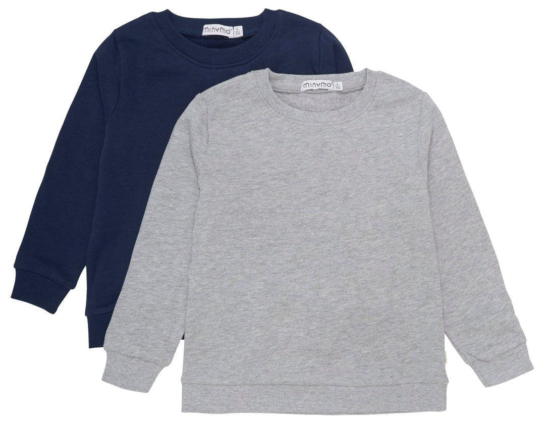 MINYMO Unisex Kinder Shirt 92 Greymelange, 92 Greymelange