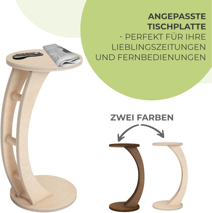 OHANA Couchtisch | Beistelltisch | Stehtisch | Kleiner Tisch | Beistelltisch Holz | Tisch Wohnzimmer