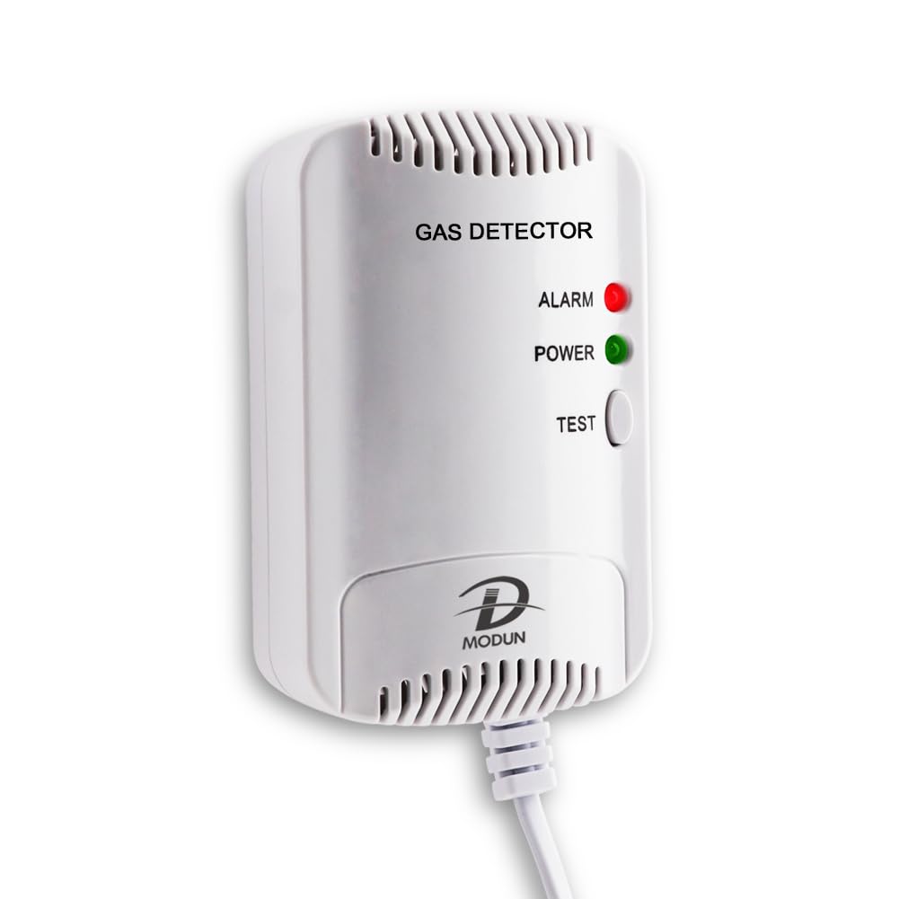 Gasmelder, LPG/Erdgas/Kohlengas Monitor, Methan Propan Butangas Alarm für brennbares Gas, Blitzlicht