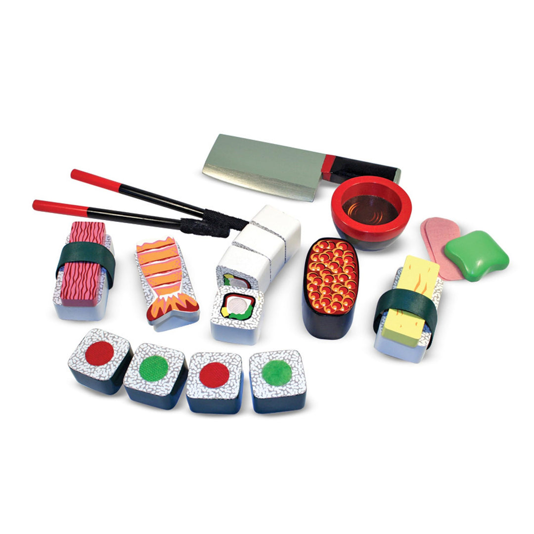 Melissa & Doug - Sushi-Schneidespielzeug aus Holz Sushi-Set, Sushi-Set