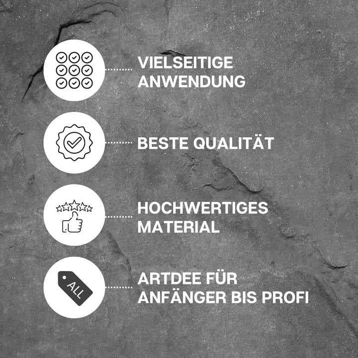 Speckstein Set mit 2 Feilen und Raspeln – Specksteine (10 Stück) und Werkzeug zum Schnitzen und Feil