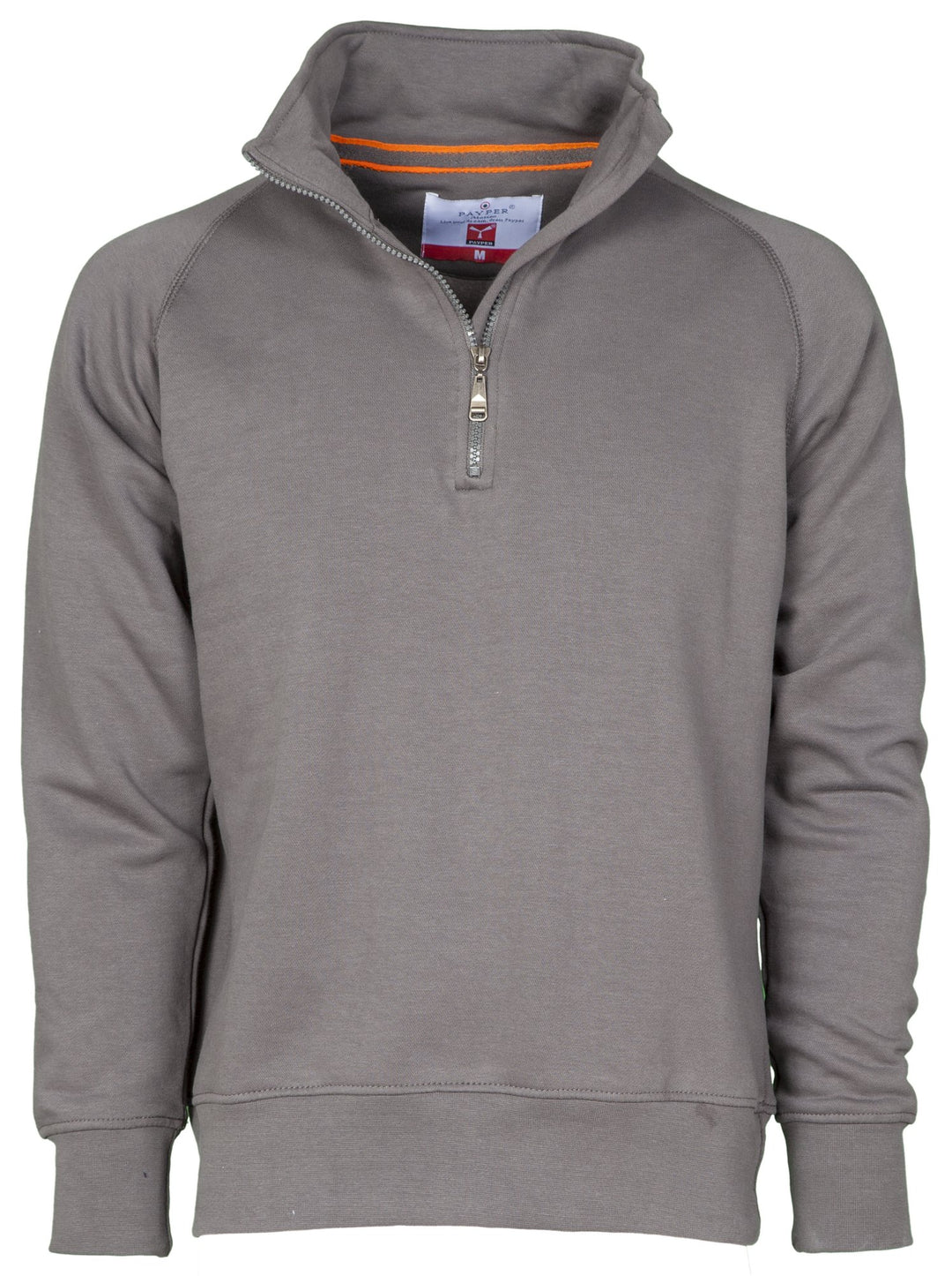 CHEMAGLIETTE! Miami + Sweatshirt aus Baumwolle mit halbem Reissverschluss in Payper M Smoke, M Smoke