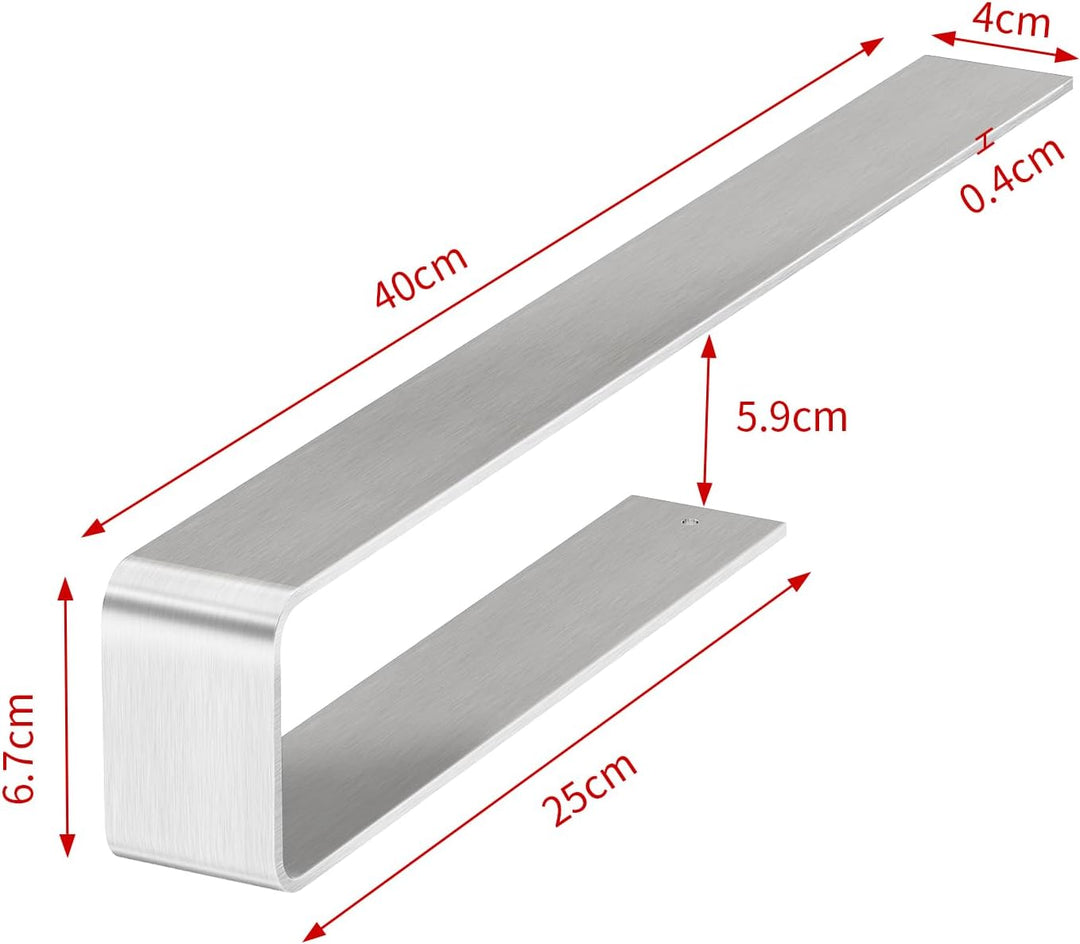 Handtuchhalter Ohne Bohren, BETHOM 40CM Handtuchstange, Badezimmer Handtuchhalter Selbstklebend, Met