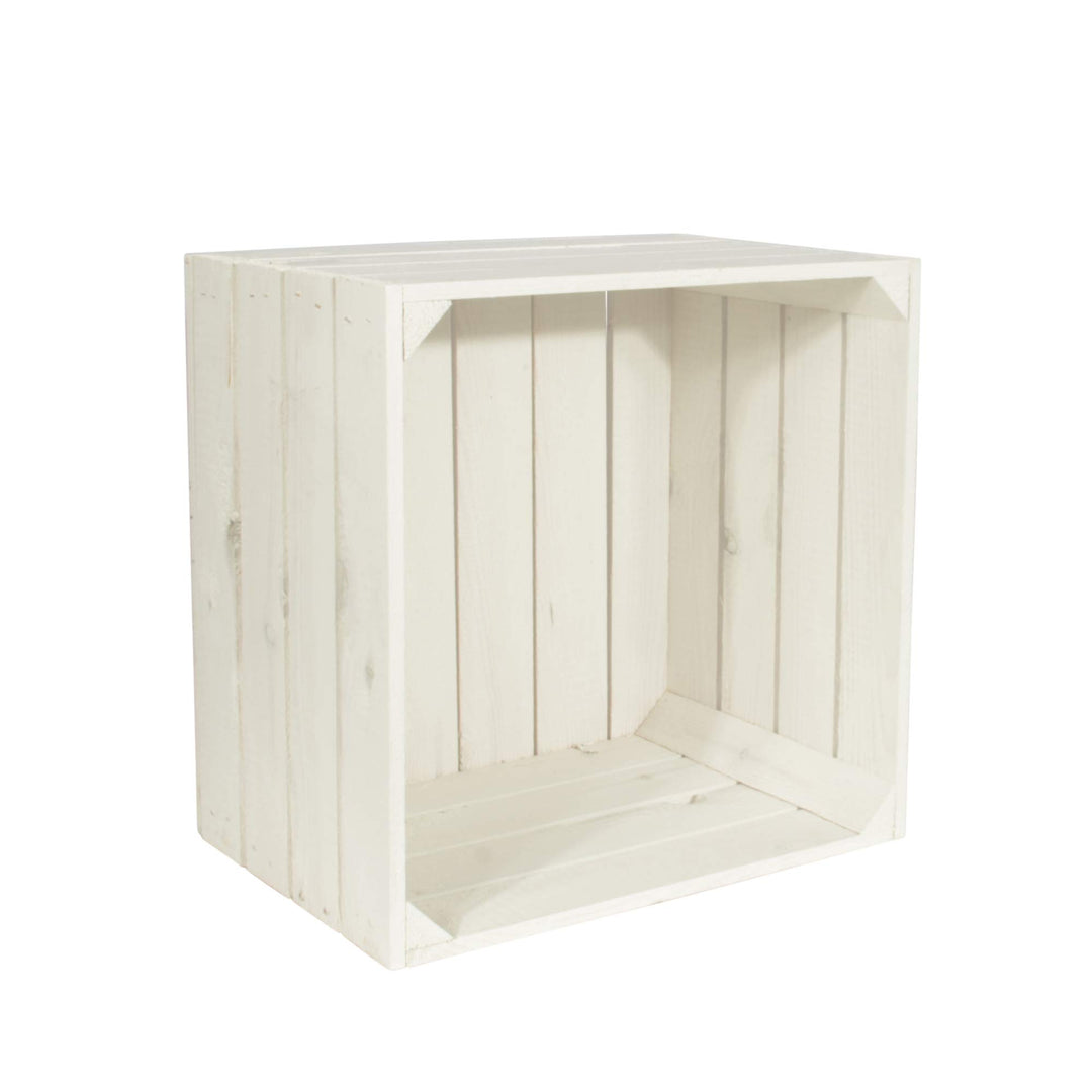 Weinregal Wino aus Holz - Weiss Holzkiste 1 Ohne Regal, 1 Ohne Regal
