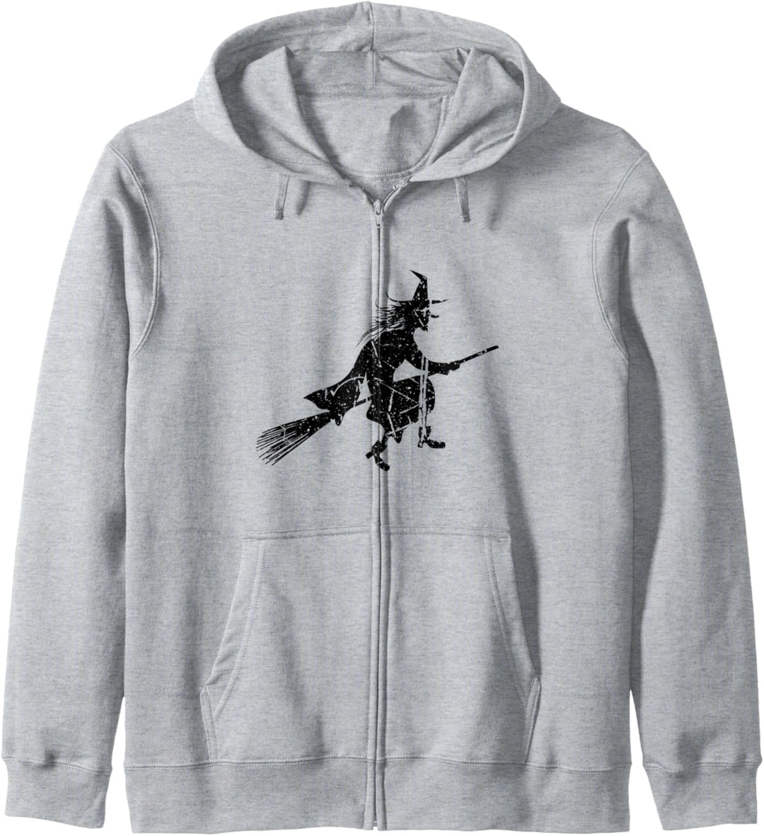 Hexendesign Halloween Geschenk Hexenhut Besenstiel Kapuzenjacke
