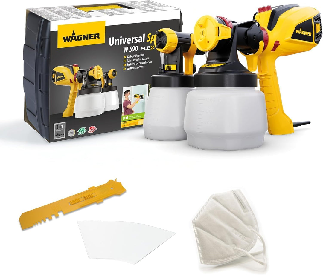 WAGNER Griffverlängerung Universal Extra Extension für eine grössere Reichweite + WAGNER Farbsprühsy