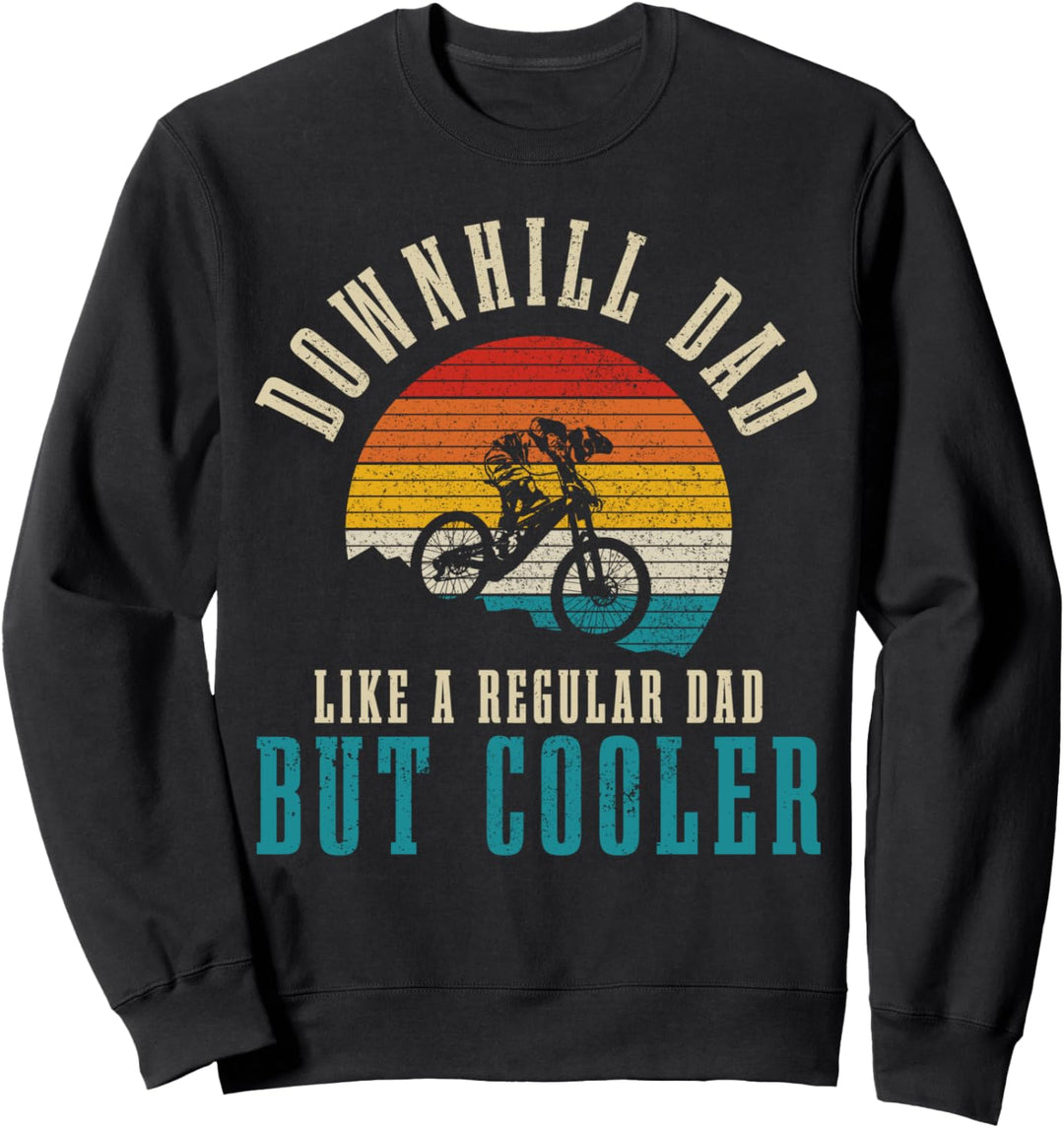 Downhill Dad Mountainbike Vintage MTB Mountainbiker Sweatshirt