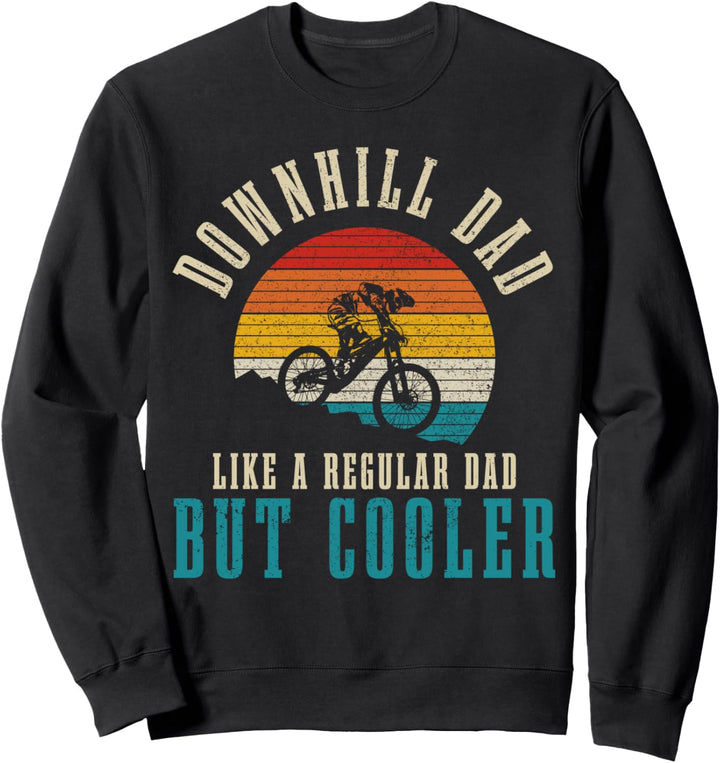 Downhill Dad Mountainbike Vintage MTB Mountainbiker Sweatshirt