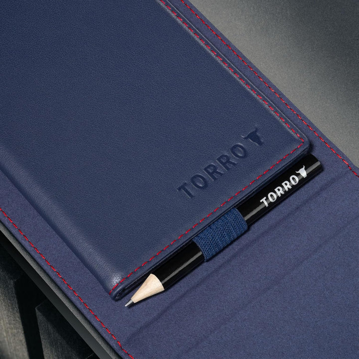 TORRO Golf Scorekartenhalter und Yardage-Buch-Cover – Echteder Golf Scorekarte und Yardage Wallet mi