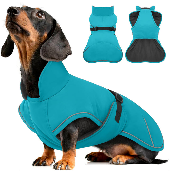 Hundemantel Dackel XL, Winddichter Wasserdichter Wintermantel Für Dackel Hunde, Hundejacke Für Gross