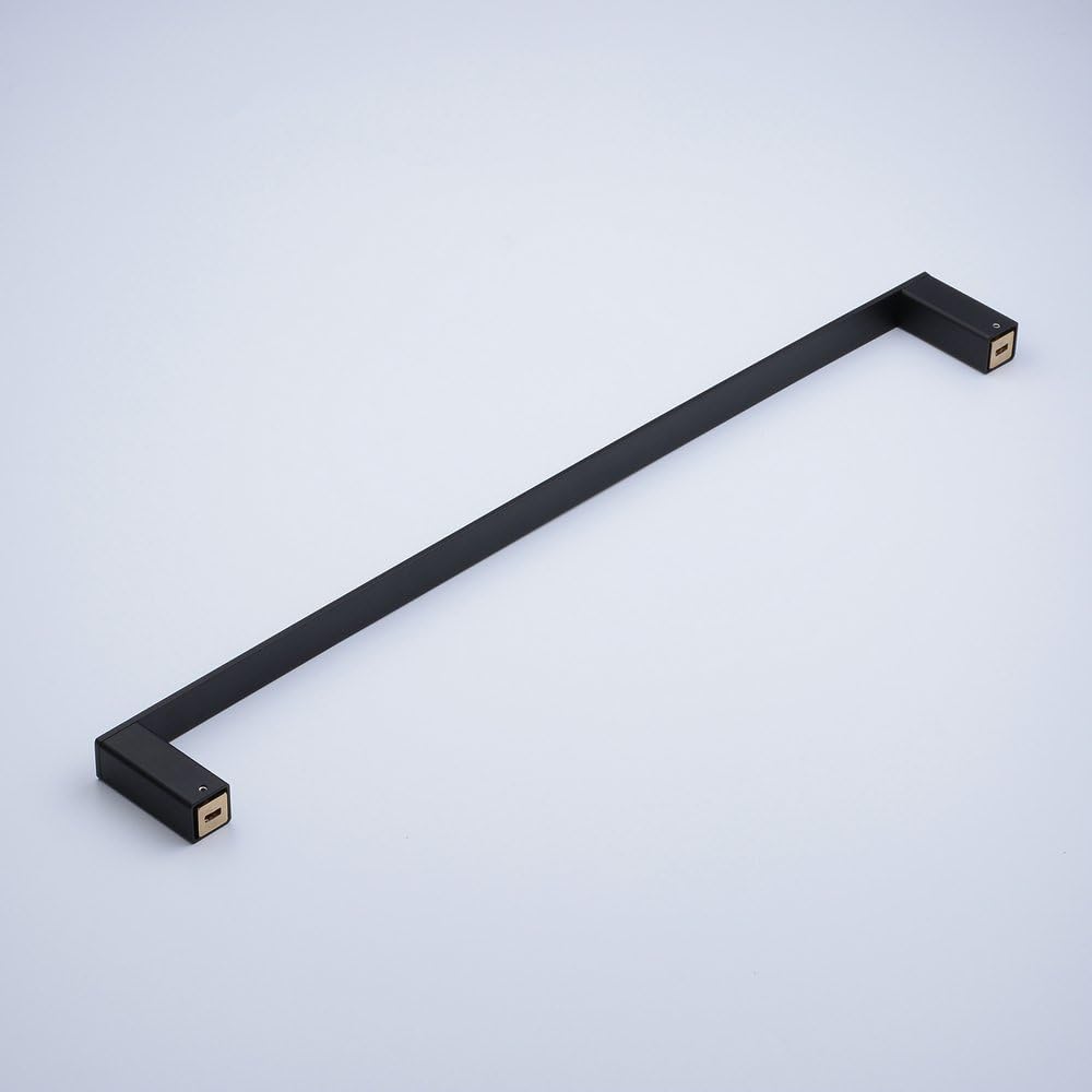 24-Zoll-Badetuch-Stab-einzelne Tuch-Schiene an der Wand befestigt, schwarze Malerei, Beelee BA8501B