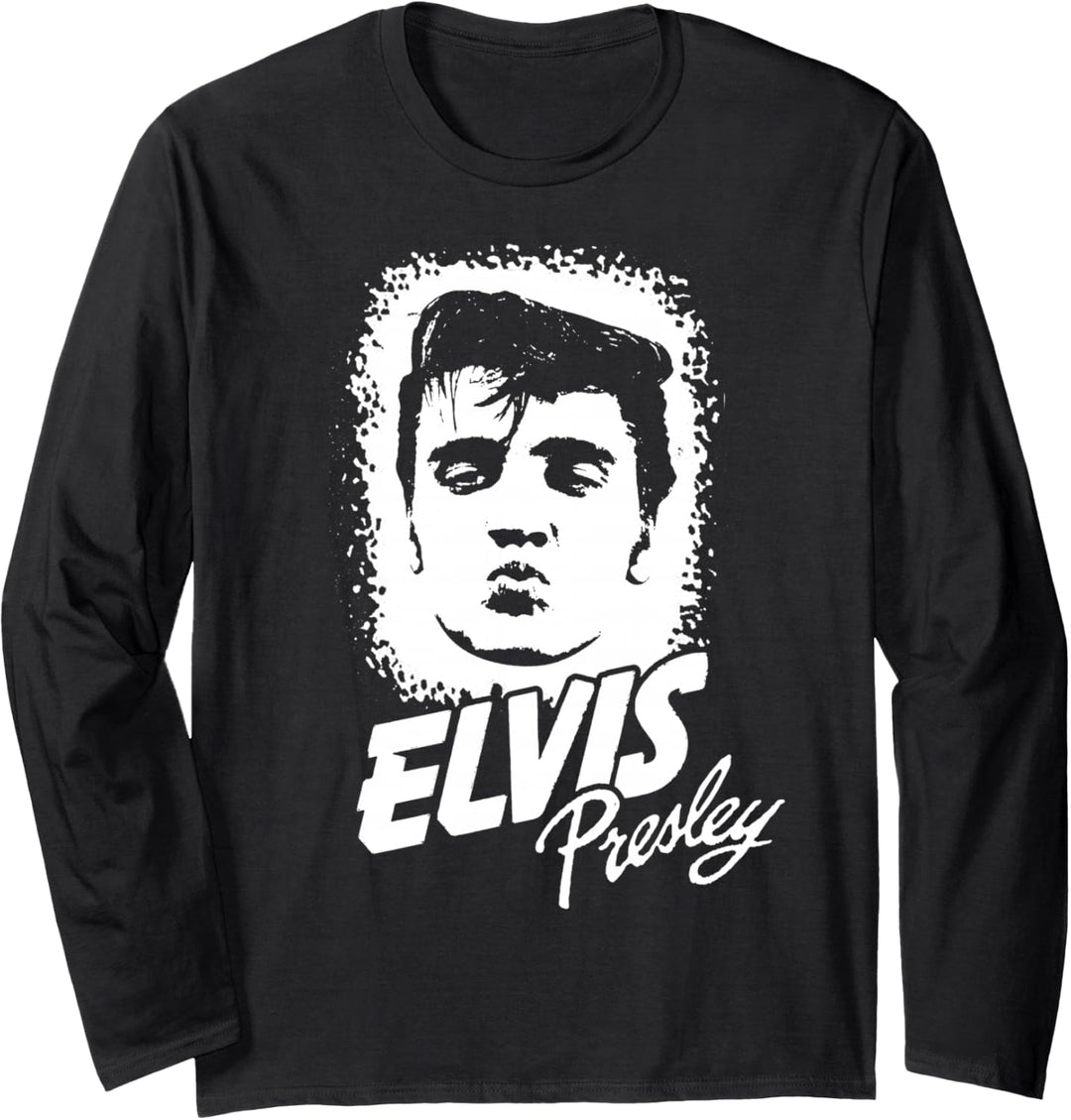 Elvis Presley Official Kissy Face Langarmshirt