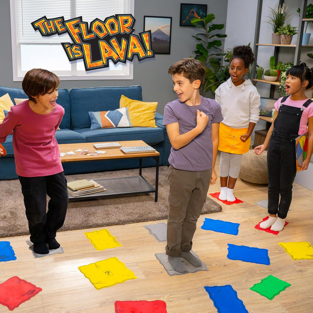 Goliath The Floor is Lava, Familienspiel für Kinder ab 5 Jahren, Gesellschaftsspiel für 2 bis 6 Spie