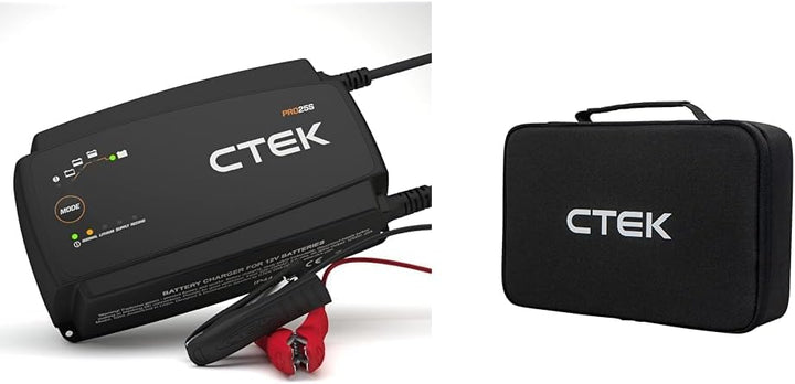 CTEK PRO25S, 25A, Batterieladegerät 12V Und Stromversorgung & CS Storage CASE strapazierfähige und l