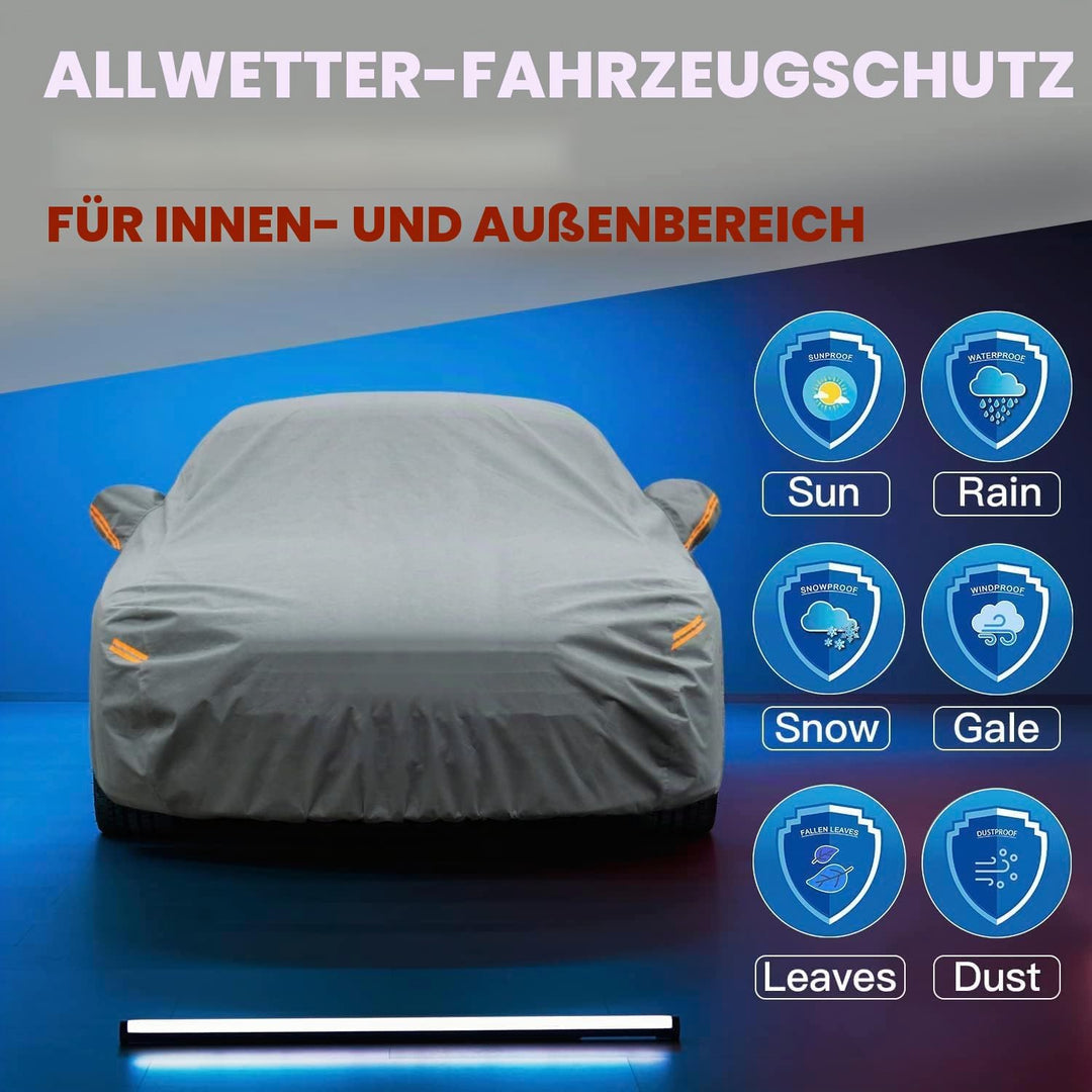 kayme SUV Robustes Autoabdeckung Wasserdicht Atmungsaktiv, Vollgarage Autoplane für Regen Sonne Schu