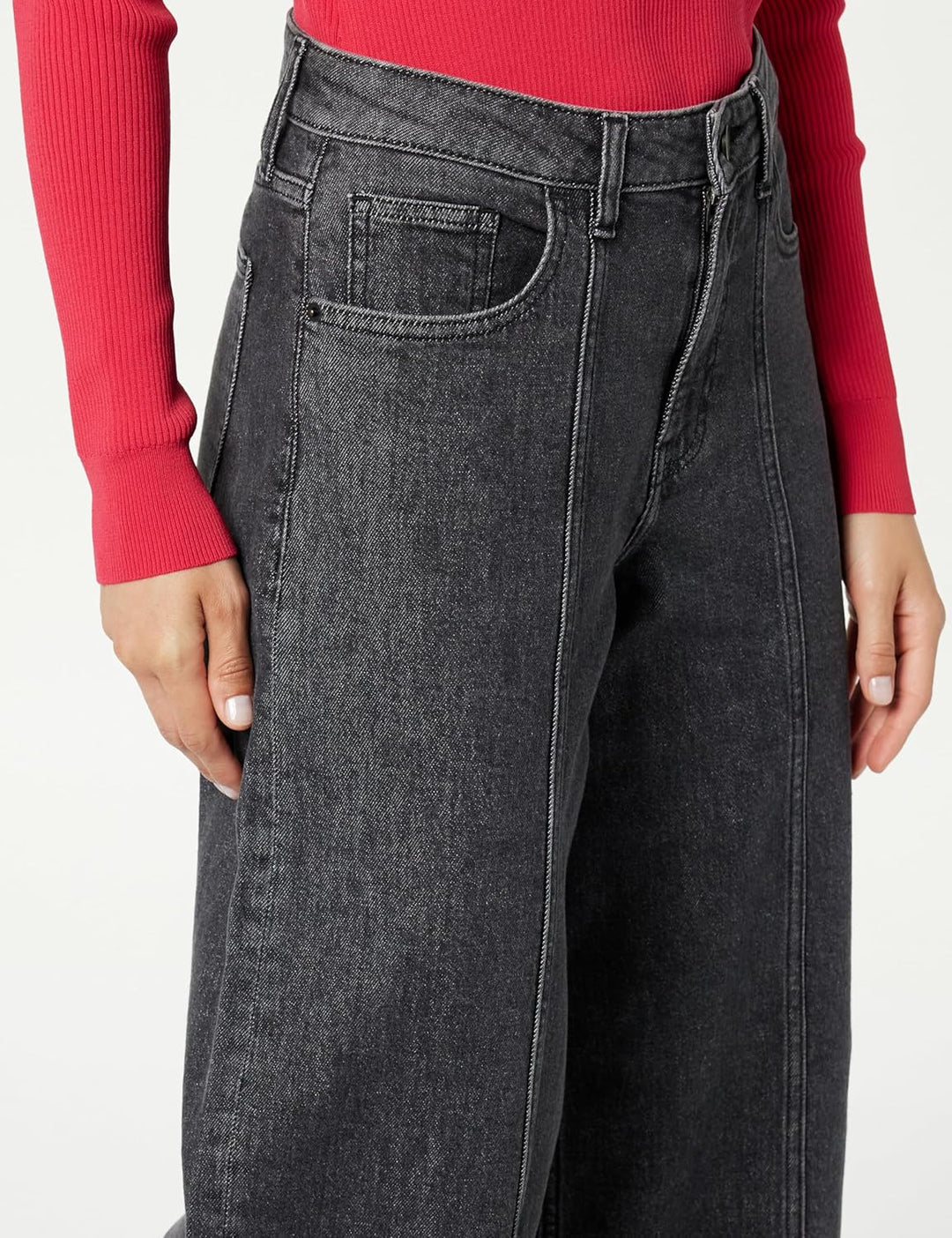 The Drop Jeans für Damen, Frida Relaxed Fit 25 Faded Carbon, 25 Faded Carbon