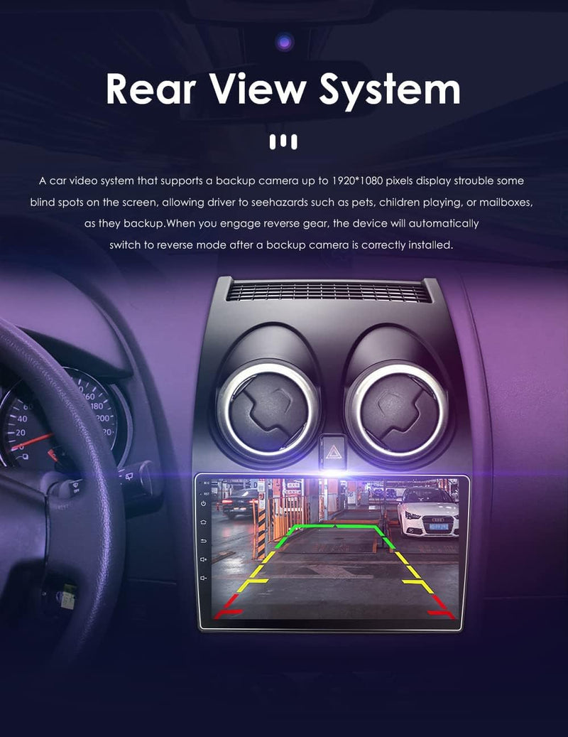 hizpo Android12 Autoradio für Nissan Qashqai (2006-2013) GPS Navi für Nissan Qashqai Radio Unterstüt
