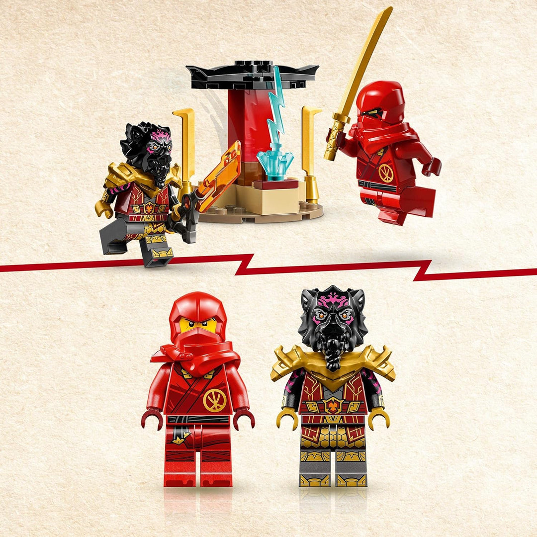 LEGO NINJAGO Verfolgungsjagd Set mit Kais Flitzer und Ras&