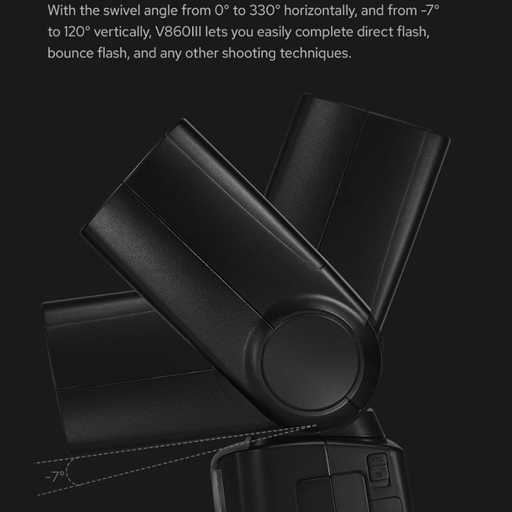 Godox V860III-C Blitz Blitzgerät für Canon Kameras Höhere Kapazität 2600 mAh 1,5 s Wiederaufladezeit