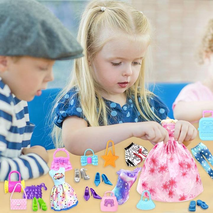 Kleidung Schmuck Zubehör für 11,5 Zoll Puppen mit 1 Abendkleider 2 Kleider Set 4 Minikleider 2 Tops