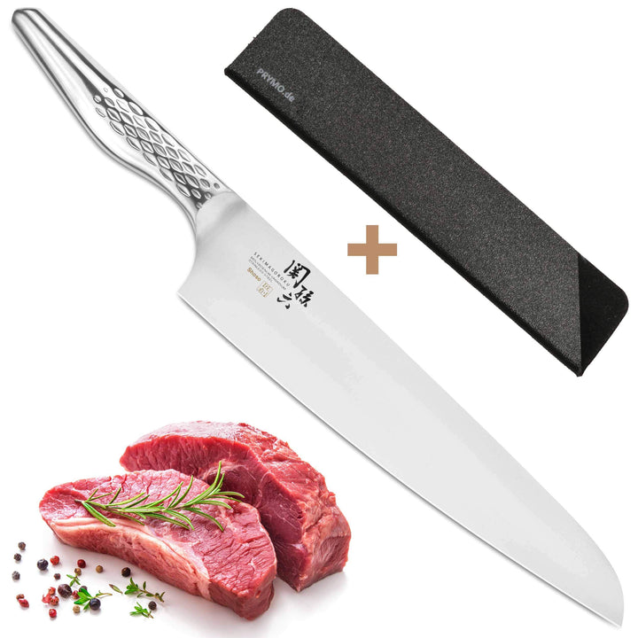 Kai Seki Magoroku Shoso 24 cm grosses Kochmesser inklusive Klingenschutz 08) Kochmesser 24cm, 08) Ko